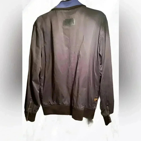 G Star Raw Men's Jacket "Jack Vest SW" Soft Shell Lined Blue Ctn Zippers Pkts L - Picture 2 of 5